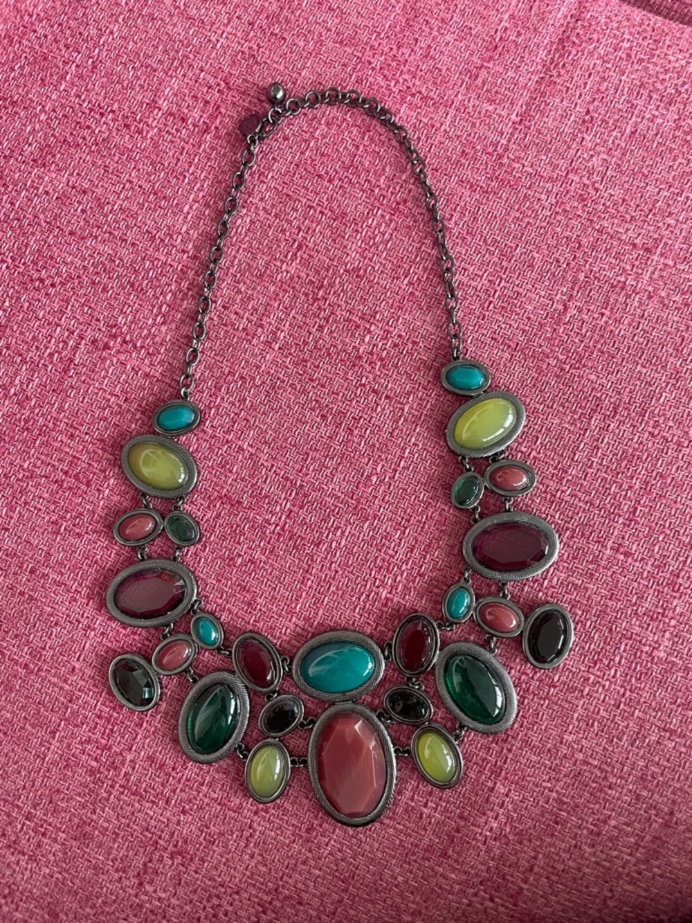 Multi-Color Statement Bib Necklace - Women Jewelry